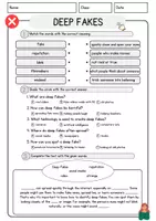 Vorschau - Arbeitsblätter - Deep Fakes Englisch Reading Comprehension 7 Klasse Englisch Textverständnis - Seite 2