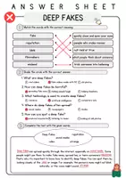 Vorschau - Arbeitsblätter - Deep Fakes Englisch Reading Comprehension 7 Klasse Englisch Textverständnis - Seite 3