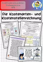 Vorschau - Stundenentwürfe - Die Kostenarten- und Kostenstellenrechnung BwR 10 II Lehrplan Plus - Deckblatt