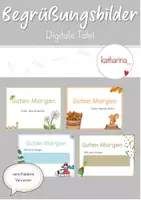Vorschau - Präsentationen/Tafelbilder - Begrüßungsbilder: Grundschule (digitale Tafel) - Deckblatt