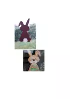 Vorschau - Mal- und Bastelvorlagen - Fensterschmuck zu Ostern: Osterhase Fritzi - Seite 2