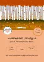 Vorschau - Klassenarbeiten - Klassenarbeit Naturgedicht Herbst - Deckblatt