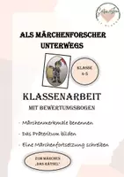Vorschau - Klassenarbeiten - Klassenarbeit Märchen "Das Rätsel" - Deckblatt