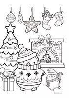 Vorschau - Mal- und Bastelvorlagen - Ausmalbilder - Weihnachten - Seite 1