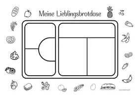 Vorschau - Arbeitsblätter - Gesund Essen - Meine Brotdose - Seite 1