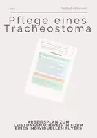 Vorschau - Arbeitsblätter - Pflege bei einem Tracheostoma: Möglicher Leistungsnachweis - Deckblatt