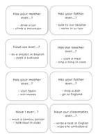 Vorschau - Aufgabenkarten - Question-cards -(yes-no-Qs) pres. perf. - English - grade 6 - Seite 2