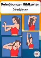 Vorschau - Bildkarten - Dehnübungen Bildkarten / Dehnen Oberkörper - Deckblatt
