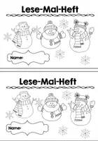 Vorschau - Arbeitsblätter - Lese-Mal-Heft (Winter) #edukiknaller2021 - Seite 1