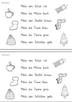 Vorschau - Arbeitsblätter - Lese-Mal-Heft (Winter) #edukiknaller2021 - Seite 2