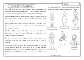 Vorschau - Arbeitsblätter - Lesemalblätter Fasching - Seite 3