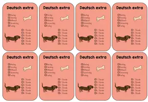 Vorschau - Anderer Materialtyp - Dackelklasse - Förderkärtchen - Seite 1