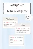Vorschau - Poster - Plakate: Teiler und Vielfache - Deckblatt
