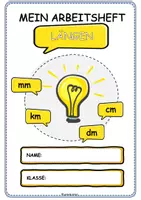 Vorschau - Unterrichtsreihen - Arbeitsheft Längenmaße - messen, schätzen und umwandeln (Längeneinheiten, Längen) - Seite 1