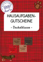 Vorschau - Anderer Materialtyp - Dackelklasse Hausaufgabengutscheine - Deckblatt