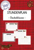 Vorschau - Anderer Materialtyp - Dackelklasse - Stundenplan - Deckblatt