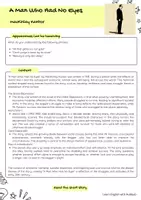 Vista previa - Hojas de trabajo - "A Man Who Had No Eyes" Analysis Lesson Plan - página 2