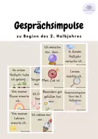 Vorschau - Bildkarten - Gesprächsimpulse zu Beginn des 2. Schulhalbjahres - Deckblatt