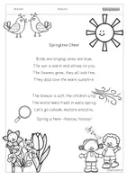 Vorschau - Arbeitsblätter - English spring poem - Frühlingsgedicht Englisch Grundschule - Seite 2