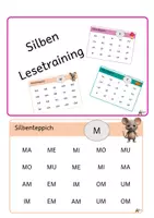 Vorschau - Fördermaterial/Inklusion - Blitzlesen Silben Leseteppich - Deckblatt