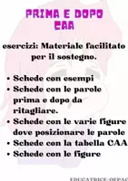 anteprima - Esercizi - Schede prima e dopo CAA - Pagina 1