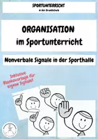 Vorschau - Poster - SIGNALE im Sportunterricht (nonverbale Signale in der Sporthalle) - Deckblatt