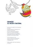 Vorschau - Mal- und Bastelvorlagen - Vögel Kunst VÖGEL Nr. 1 - Frühling Girlande Klasse 2 - Frühling Girlande Klasse 3 - Frühling Kunst Girlande - Girlande Vogel - Girlande basteln - Frühling Girlande Kunst Klasse 2 - 3 - Vögel basteln - Seite 1
