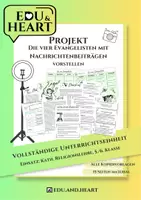 Vorschau - Stundenentwürfe - Projekt: Die vier Evangelisten mit Nachrichtenbeiträgen kennenlernen - Deckblatt