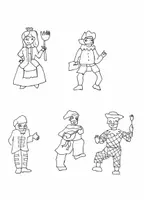 anteprima - Clipart / Immagini originali - NUMERO 9 E NUMERI ORDINALI CON LE MASCHERE DELLA TRADIZIONE - Pagina 3