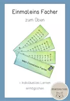 Vorschau - Fördermaterial/Inklusion - Einmaleins Fächer (in zwei Varianten) - Deckblatt