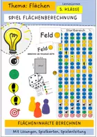 Vorschau - Spiele - Spiel: Flächenberechnung von Rechtecken und Quadraten - Deckblatt