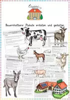 Vorschau - Arbeitsblätter - Bauernhof & Tiere: Projekt Plakate erstellen - Sachunterricht - Kl. 2/3 - Deckblatt