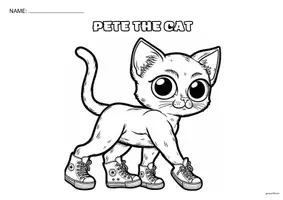 anteprima - Esercizi - Pete the cat colour worksheets - Pagina 2