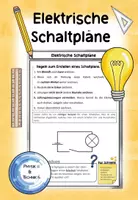 Vorschau - Arbeitsblätter - Elektrische Schaltpläne (Elektrizitätslehre) - Deckblatt