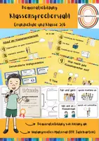 Vorschau - Arbeitsblätter - Demokratiebildung: Klassensprecher - Wahlen Klasse 1-6 - Deckblatt