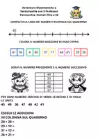 anteprima - Esercizi - Avventure Matematiche a Verduriaville_Numeri fino a 50 - Pagina di copertina