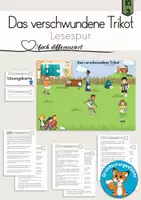 Vorschau - Arbeitsblätter - Lesespur Fußball 3fach differenziert - Deckblatt