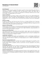 Vorschau - Arbeitsblätter - Rassismus in Deutschland (Infotext und Übungen) - Deckblatt