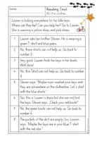 Vorschau - Arbeitsblätter - Englische Lesespurgeschichte "clothes" - reading trail - Seite 3