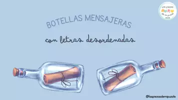 Vista previa - Hojas de trabajo - BOTELLAS MENSAJERAS- Palabras desordenadas - Portada