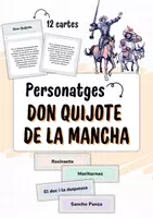 Vista previa - Unidades / Secuencias / Situaciones de Aprendizaje - Joc de memòria: Don Quijote de la Mancha – 12 targetes de descripció i nom del personatge - Portada