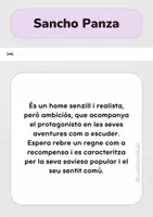 Vista previa - Unidades / Secuencias / Situaciones de Aprendizaje - Joc de memòria: Don Quijote de la Mancha – 12 targetes de descripció i nom del personatge - página 2