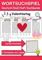 Vorschau - Spiele - XXL Materialpaket Wortsuchspiele - Wortschatz (Ständig wachsend!) - Seite 1
