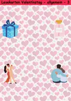 Vorschau - Arbeitsblätter - Lesekarten/Bildkarten Valentinstag einfach - DaZ/DaF, Deutsch (Grundschule) - Seite 3
