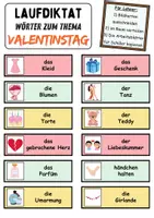 Vorschau - Unterrichtsreihen - Laufdiktat / Schleichdiktat Valentinstag - DaZ/DaF, Deutsch (Diktat) - Seite 2