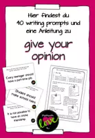 Vorschau - Merkblätter - Writing prompts - Deckblatt
