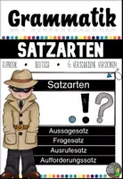 Vorschau - Arbeitsblätter - SATZARTEN - Flipbook - Deckblatt