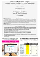 Vorschau - Arbeitsblätter - Lernwerkstatt Erneuerbare Energien | Solar, Wind, Wasser, Biomasse, Geothermie | Physik Klasse 8-11 mit Lösungen - Seite 1