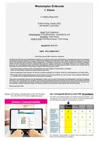 Vorschau - Arbeitsblätter - Wochenplan Erdkunde Klasse 7 | Afrika, Klimazonen, Gradnetz, Zeitzonen, Jahreszeiten, Schalenaufbau Erde, Flüsse, Seen | Erdkunde Sekundarstufe 38 Wochenpläne Kopiervorlagen Lösungen - Seite 1