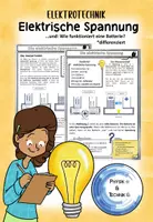Vorschau - Arbeitsblätter - Die elektrische Spannung (differenziert) - Deckblatt